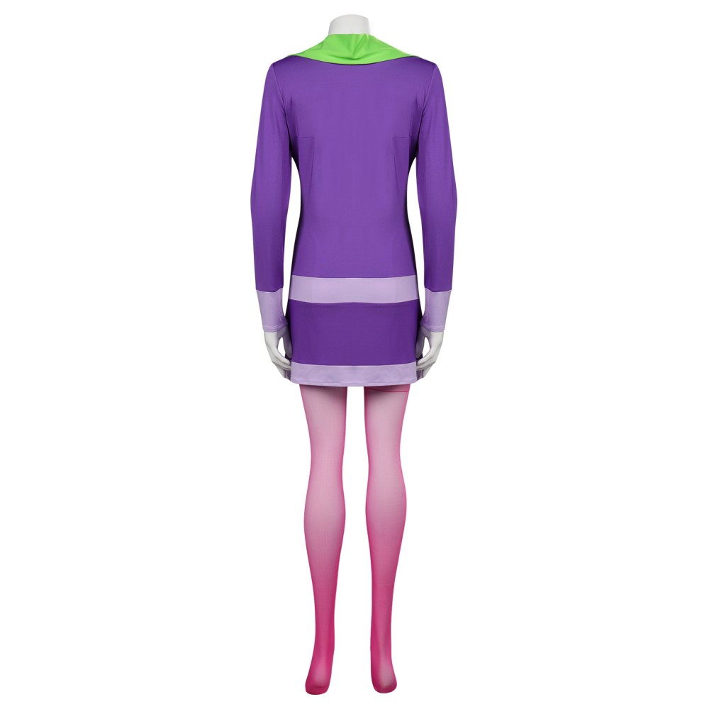 Scooby-Doo Daphne Blake Purple Suit Cosplay Costume Halloween Carnival Outfit