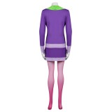 Scooby-Doo Daphne Blake Purple Suit Cosplay Costume Halloween Carnival Outfit