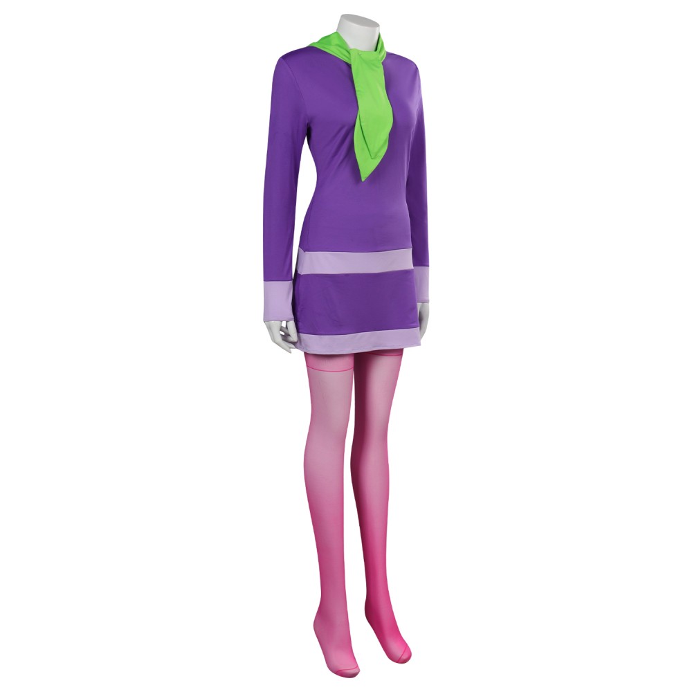 Scooby-Doo Daphne Blake Purple Suit Cosplay Costume Halloween Carnival Outfit