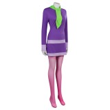 Scooby-Doo Daphne Blake Purple Suit Cosplay Costume Halloween Carnival Outfit