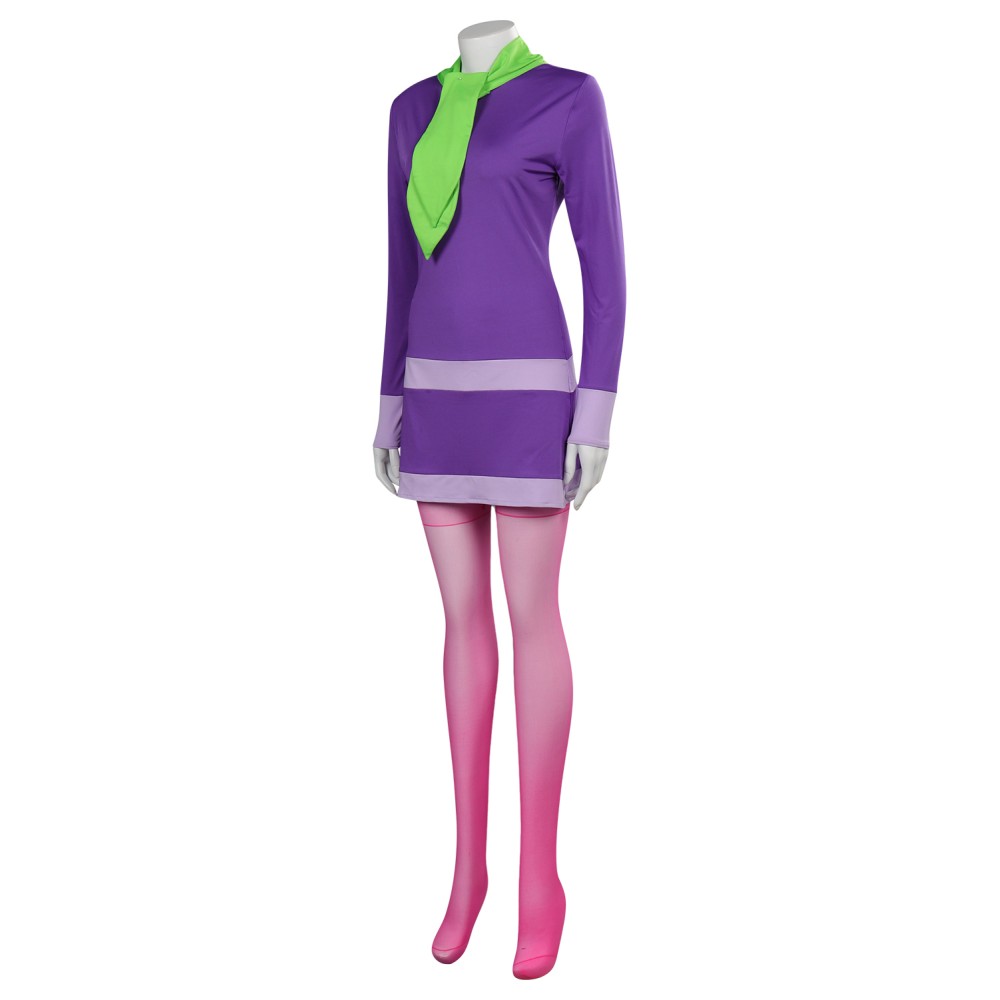 Scooby-Doo Daphne Blake Purple Suit Cosplay Costume Halloween Carnival Outfit