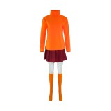 Scooby-Doo 2：Monsters Unleashed Velma Suit Cosplay Costume Halloween Carnival Outfit