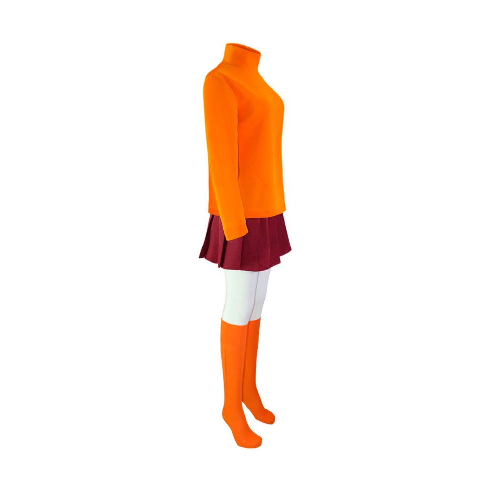 Scooby-Doo 2：Monsters Unleashed Velma Suit Cosplay Costume Halloween Carnival Outfit