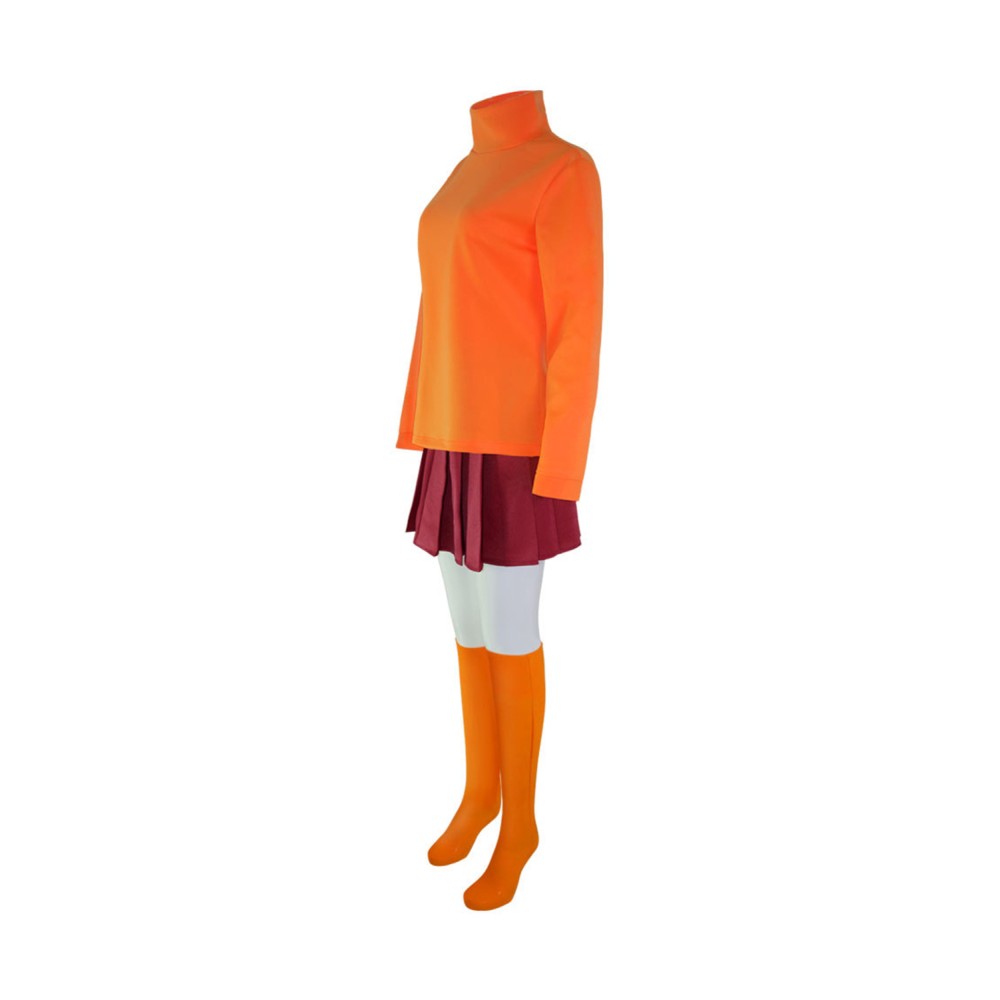 Scooby-Doo 2：Monsters Unleashed Velma Suit Cosplay Costume Halloween Carnival Outfit