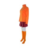 Scooby-Doo 2：Monsters Unleashed Velma Suit Cosplay Costume Halloween Carnival Outfit