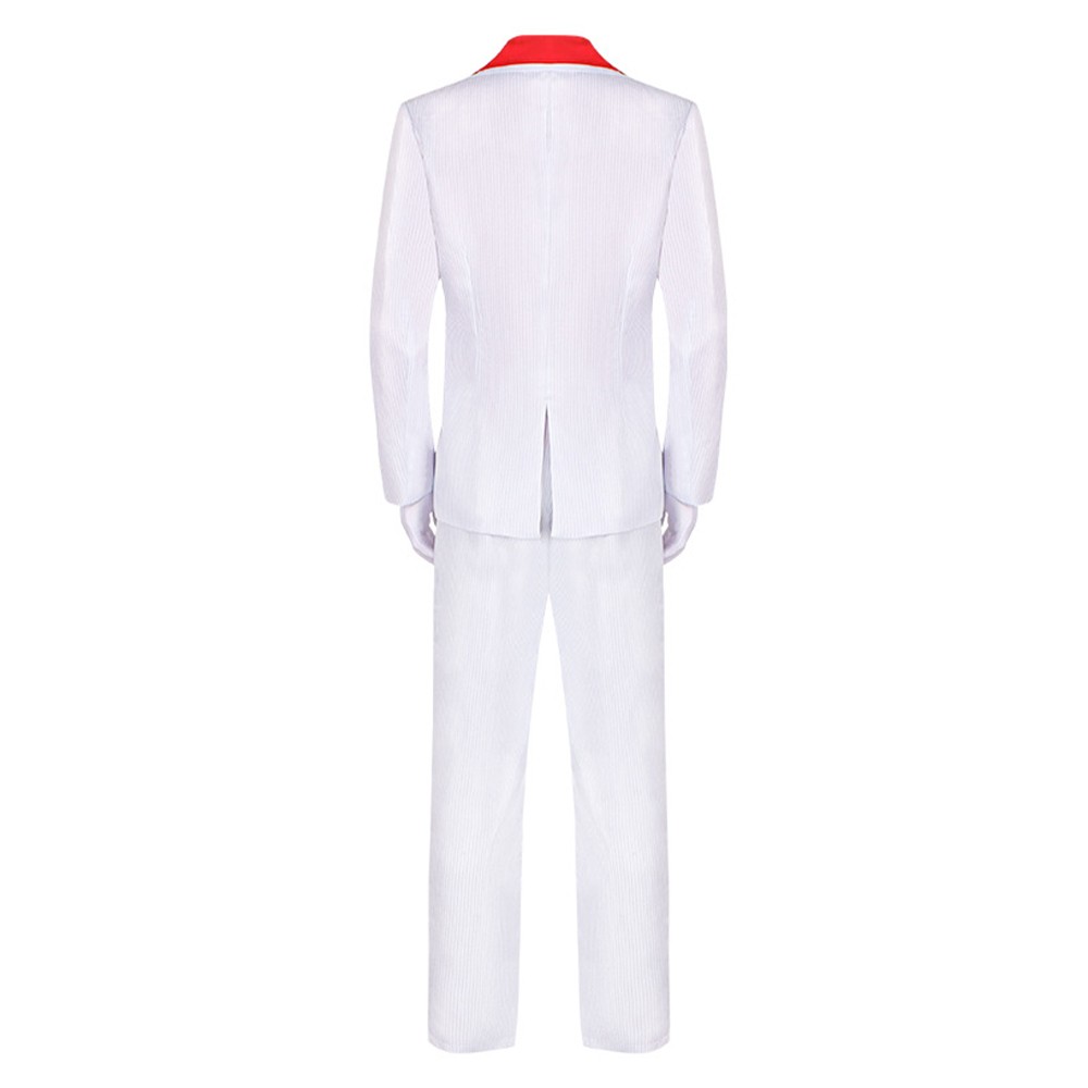 Scarface Al Pacino Men White Suit Party Cosplay Costume Halloween Carnival