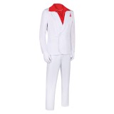 Scarface Al Pacino Men White Suit Party Cosplay Costume Halloween Carnival