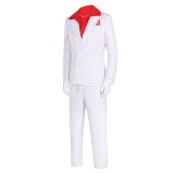 Scarface Al Pacino Men White Suit Party Cosplay Costume Halloween Carnival