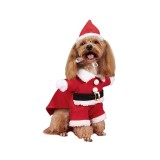Costume de Noël pour chien de Santa Claus, déguisement de cosplay, tenue de carnaval d'Halloween