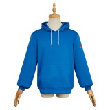 Sakamoto Days Shin Asakura Blue Hoodie Cosplay Costume Halloween Carnival Outfit