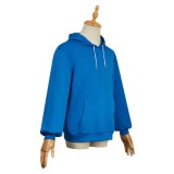 Sakamoto Days Shin Asakura Blue Hoodie Cosplay Costume Halloween Carnival Outfit