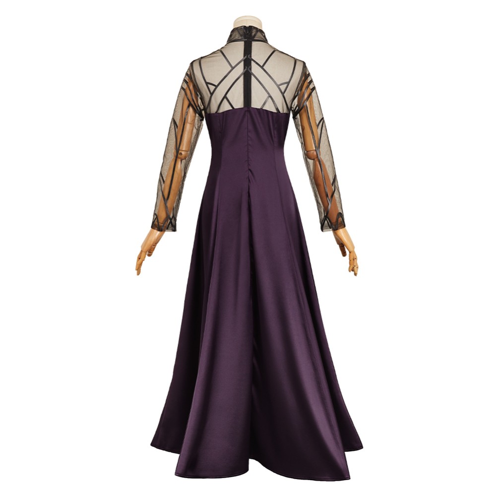 Sakamoto Days Osaragi Women Purple Dress Suit Cosplay Costume Halloween Carnival Outfit
