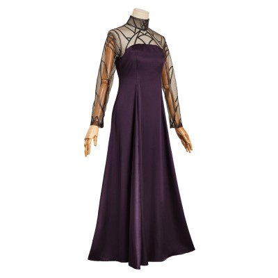 Sakamoto Days Osaragi Women Purple Dress Suit Cosplay Costume Halloween Carnival Outfit