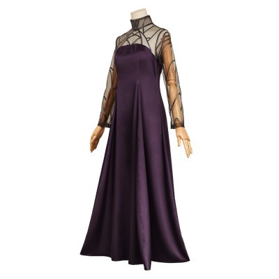 Sakamoto Days Osaragi Women Purple Dress Suit Cosplay Costume Halloween Carnival Outfit