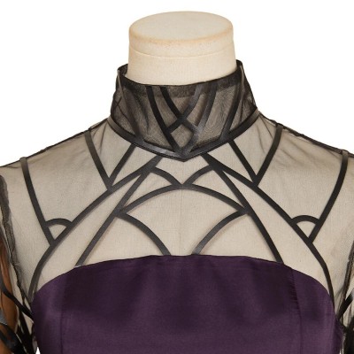 Sakamoto Days Osaragi Women Purple Dress Suit Cosplay Costume Halloween Carnival Outfit