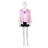 Sakamoto Days Lu Shaotang Femme Costume Cosplay Rose Tenue Halloween Carnaval