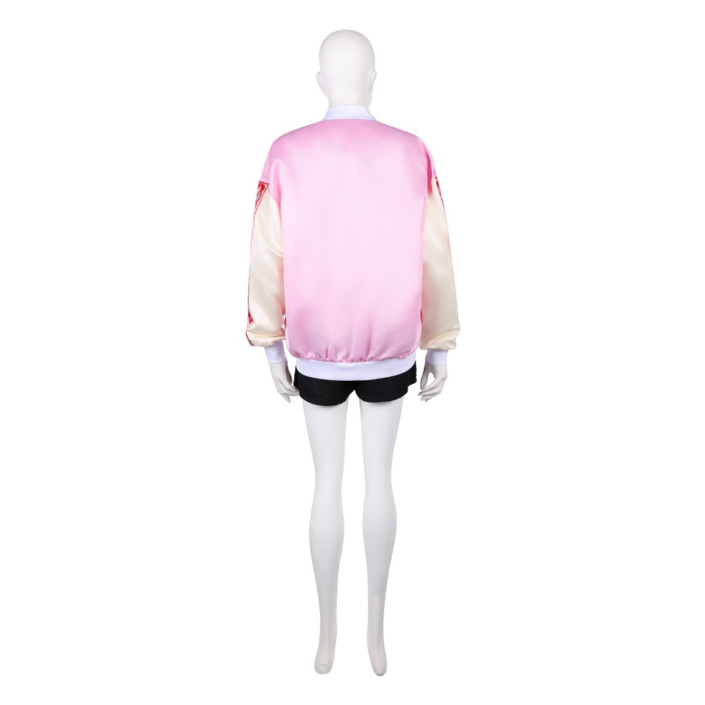 Sakamoto Days Lu Shaotang Femme Costume Cosplay Rose Tenue Halloween Carnaval