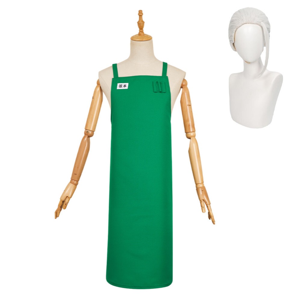 SAKAMOTO DAYS (2025) Taro Sakamoto Green Apron Cosplay Costume Halloween Carnival Outfit