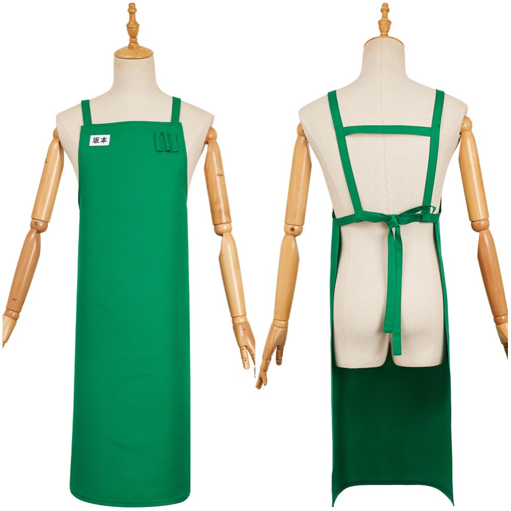 SAKAMOTO DAYS (2025) Taro Sakamoto Green Apron Cosplay Costume Halloween Carnival Outfit