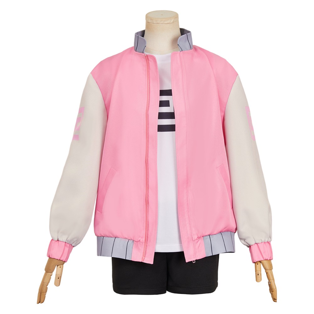 SAKAMOTO DAYS (2025) Lu Shaotang Pink Jacket Cosplay Costume Halloween Carnival Outfit