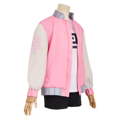 SAKAMOTO DAYS (2025) Lu Shaotang Pink Jacket Cosplay Costume Halloween Carnival Outfit