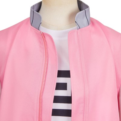 SAKAMOTO DAYS (2025) Lu Shaotang Pink Jacket Cosplay Costume Halloween Carnival Outfit