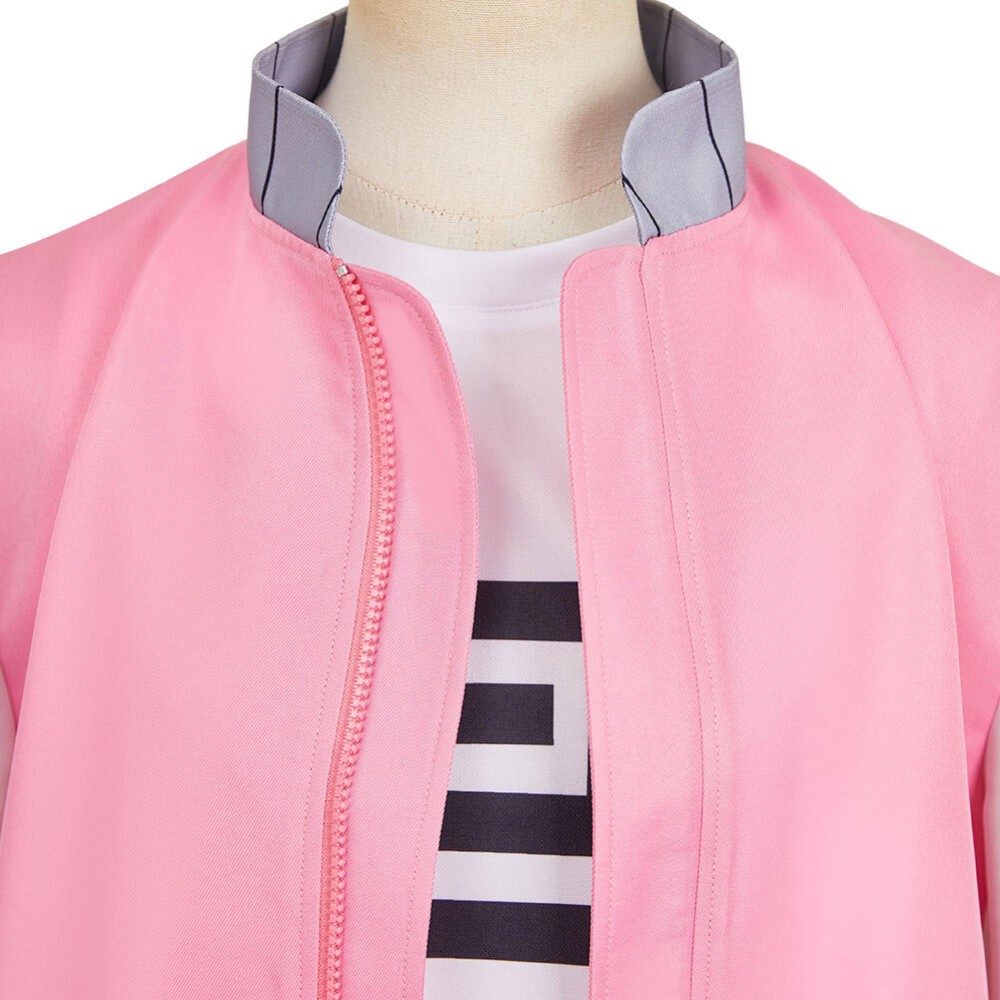 SAKAMOTO DAYS (2025) Lu Shaotang Pink Jacket Cosplay Costume Halloween Carnival Outfit