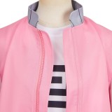 SAKAMOTO DAYS (2025) Lu Shaotang Pink Jacket Cosplay Costume Halloween Carnival Outfit