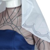 Sakamoto Days (2024) Costume de cosplay de femme Osaragi robe bleu foncé tenue de carnaval d'Halloween
