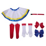 Sailor Moon Usagi Tsukino Kids Children Girl Tutu Skirt Set Cosplay Costume Halloween Carnival