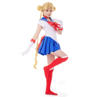 Sailor Moon Tsukino Usagi Uniform Dress Cosplay Costume Halloween Carnival Outfit