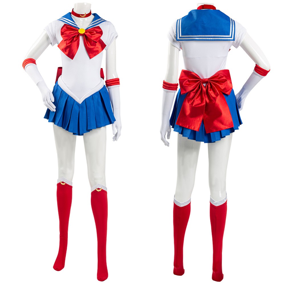 Sailor Moon Tsukino Usagi Uniform Dress Cosplay Costume Halloween Carnival Outfit