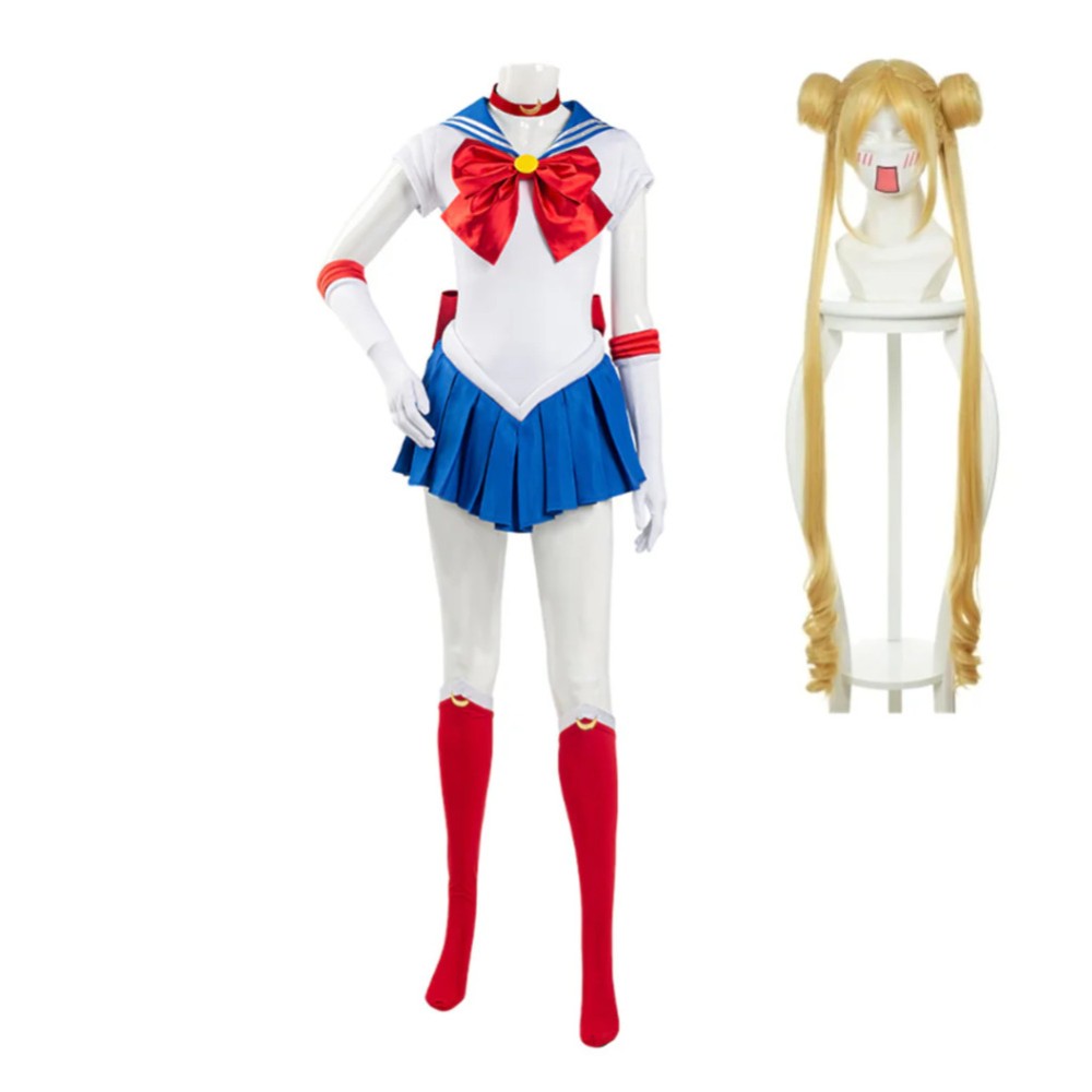 Sailor Moon Tsukino Usagi Uniform Dress Cosplay Costume Halloween Carnival Outfit