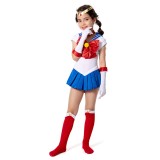Ensemble de robe jupe pour enfants Sailor Moon-Tsukino Usagi Costume de cosplay pour Noël Festival Halloween Carnaval