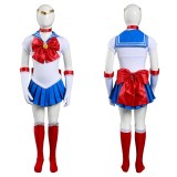 Ensemble de robe jupe pour enfants Sailor Moon-Tsukino Usagi Costume de cosplay pour Noël Festival Halloween Carnaval