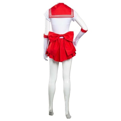 Ensemble de robe jupe uniforme Hino Rei Sailor Moon pour cosplay de festival de Noël, costume de carnaval d'Halloween