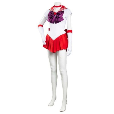 Ensemble de robe jupe uniforme Hino Rei Sailor Moon pour cosplay de festival de Noël, costume de carnaval d'Halloween