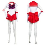 Ensemble de robe jupe uniforme Hino Rei Sailor Moon pour cosplay de festival de Noël, costume de carnaval d'Halloween