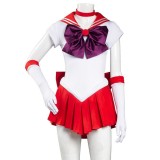 Ensemble de robe jupe uniforme Hino Rei Sailor Moon pour cosplay de festival de Noël, costume de carnaval d'Halloween