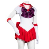Ensemble de robe jupe uniforme Hino Rei Sailor Moon pour cosplay de festival de Noël, costume de carnaval d'Halloween