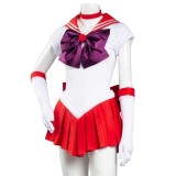 Ensemble de robe jupe uniforme Hino Rei Sailor Moon pour cosplay de festival de Noël, costume de carnaval d'Halloween