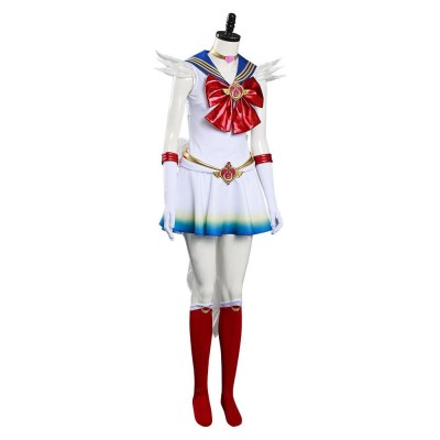 Costume de cosplay de Sailor Moon Eternal Tsukino Usagi pour Halloween et carnaval