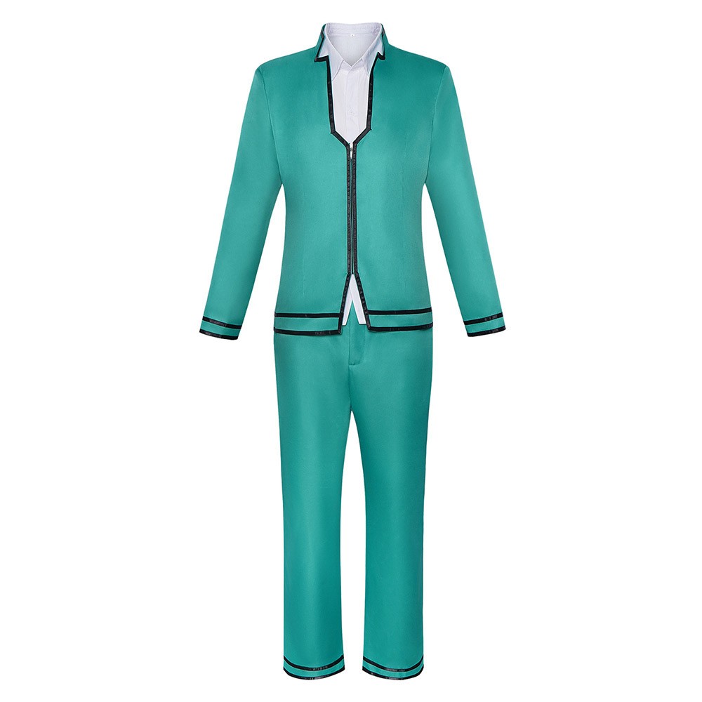 Saiki Kusuo Green Cosplay Costume Halloween Carnival Outfit