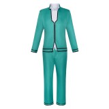 Saiki Kusuo Green Cosplay Costume Halloween Carnival Outfit