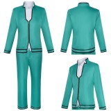 Saiki Kusuo Green Cosplay Costume Halloween Carnival Outfit