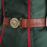 Saga de Tanya l'Evile Tanya von Degurechaff Costume de Cosplay de Femme Armée en Vert pour Halloween Carnaval