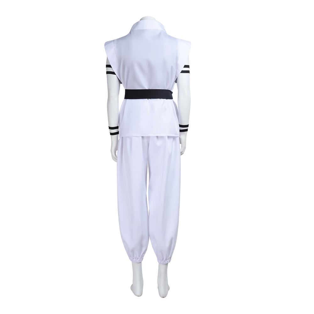 Costume de cosplay de Ryomen Sukuna en costume de kung-fu blanc pour Halloween et carnaval