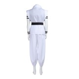 Costume de cosplay de Ryomen Sukuna en costume de kung-fu blanc pour Halloween et carnaval