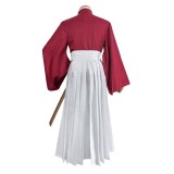 Rurouni Kenshin Kenshin Himura Kimono Festival Party Cosplay Costume Halloween Carnival Outfit