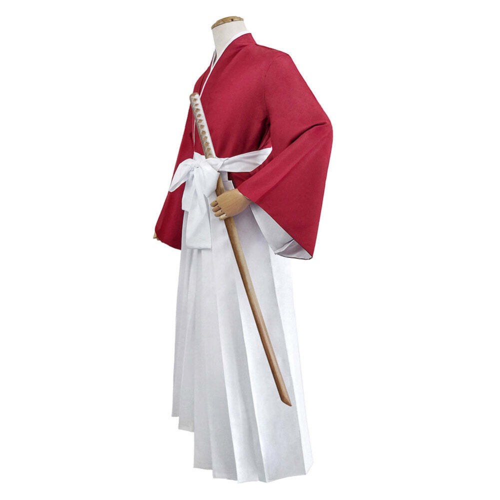 Rurouni Kenshin Kenshin Himura Kimono Festival Party Cosplay Costume Halloween Carnival Outfit